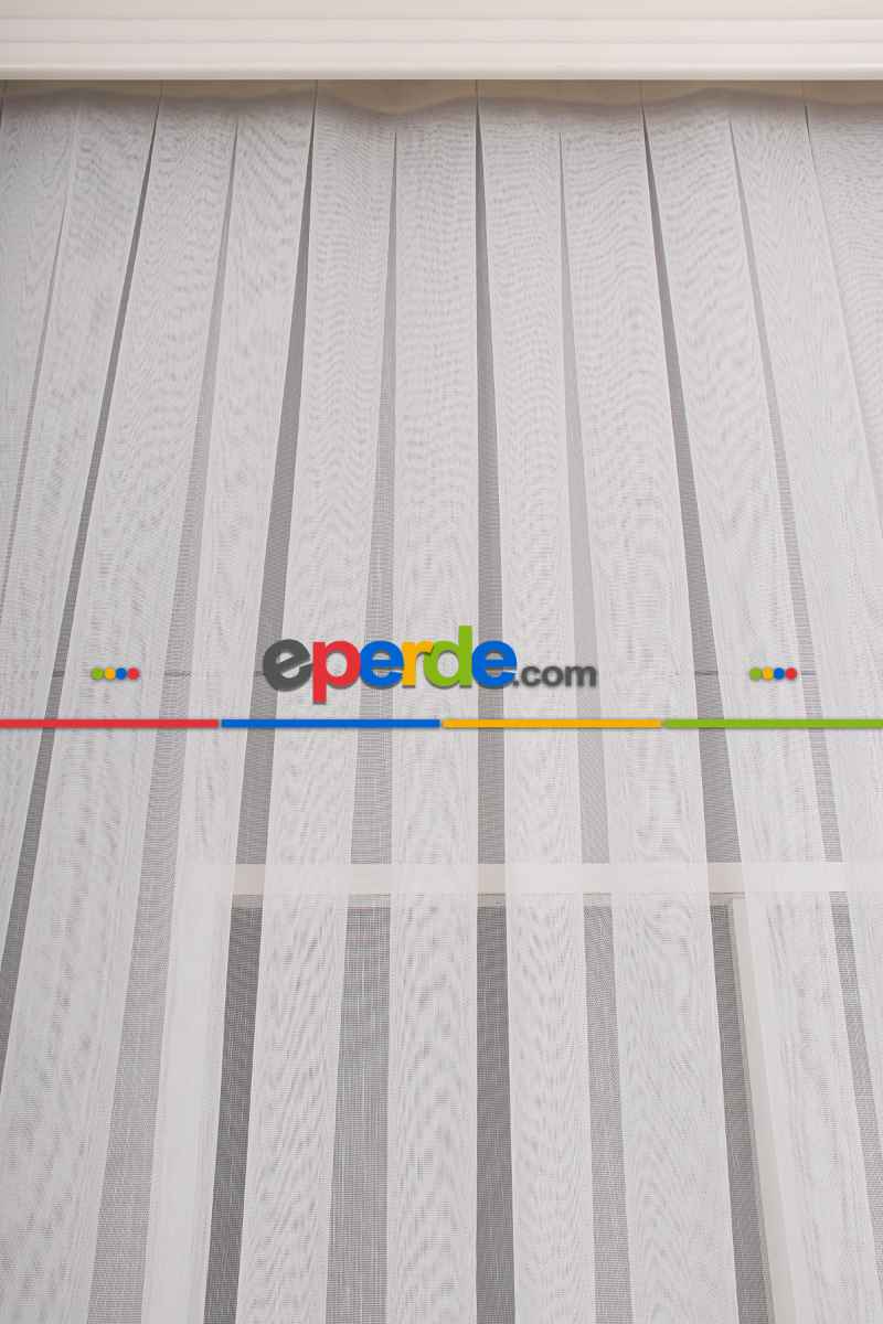 Salon Tül Perde - Hafif Keten Armür Tül Kampanyalı Fiyat !! Ekru Renk Kırık Beyaz- Ekru