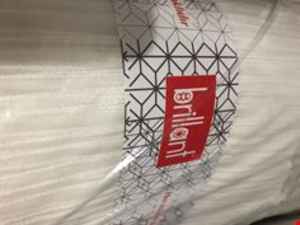 Brillant Zincir Desenli Düz Armür Tül Perde - Yüksek Gramajlı - (ütü Gerektirmez)- Ekru