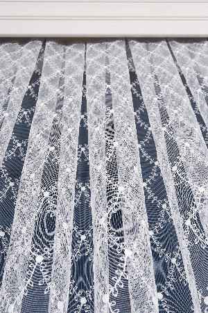 Balık Ağı Brode İşlemeli Tül Perde