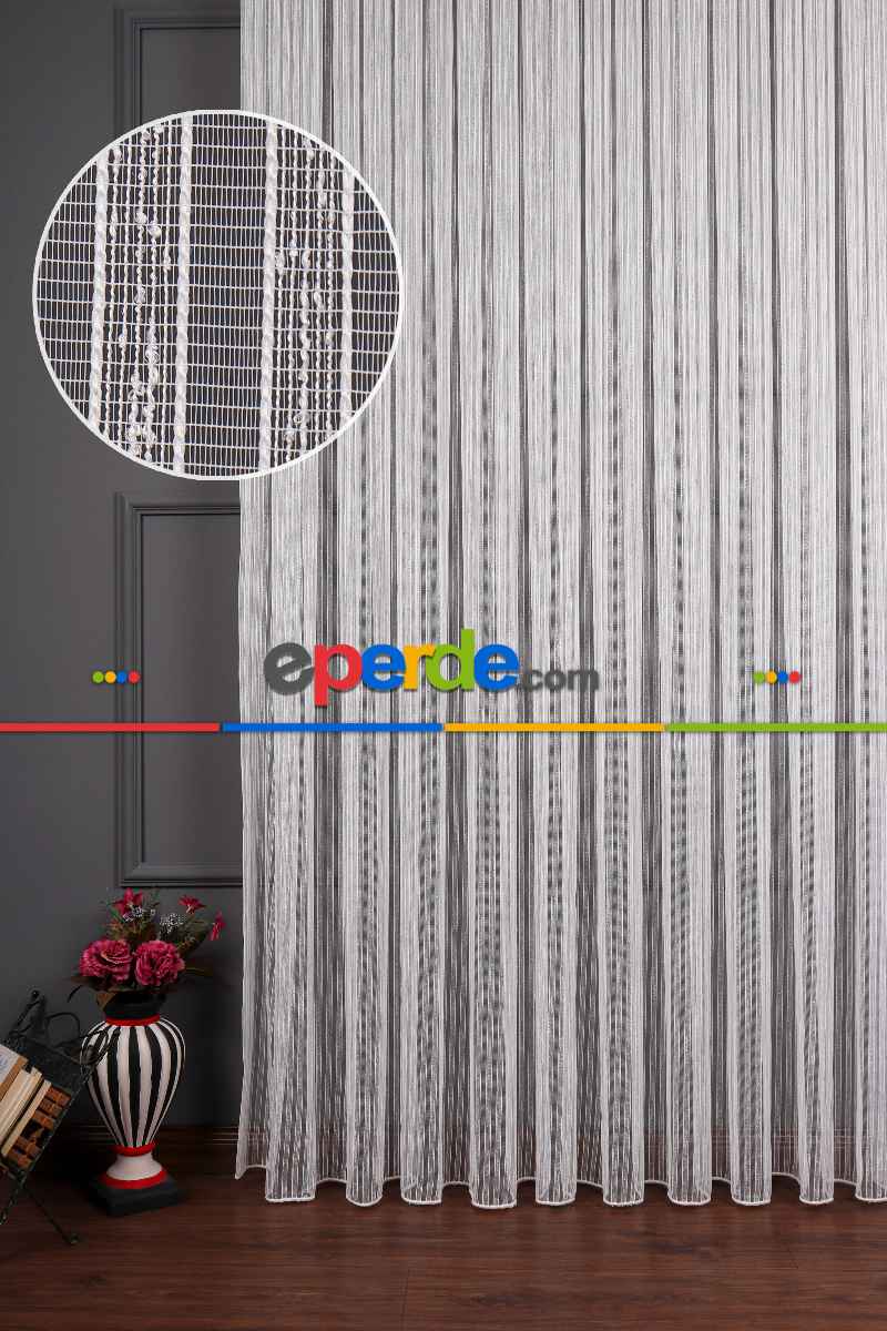 Sedef Şerit Keten Tül Perde Akdz 1029