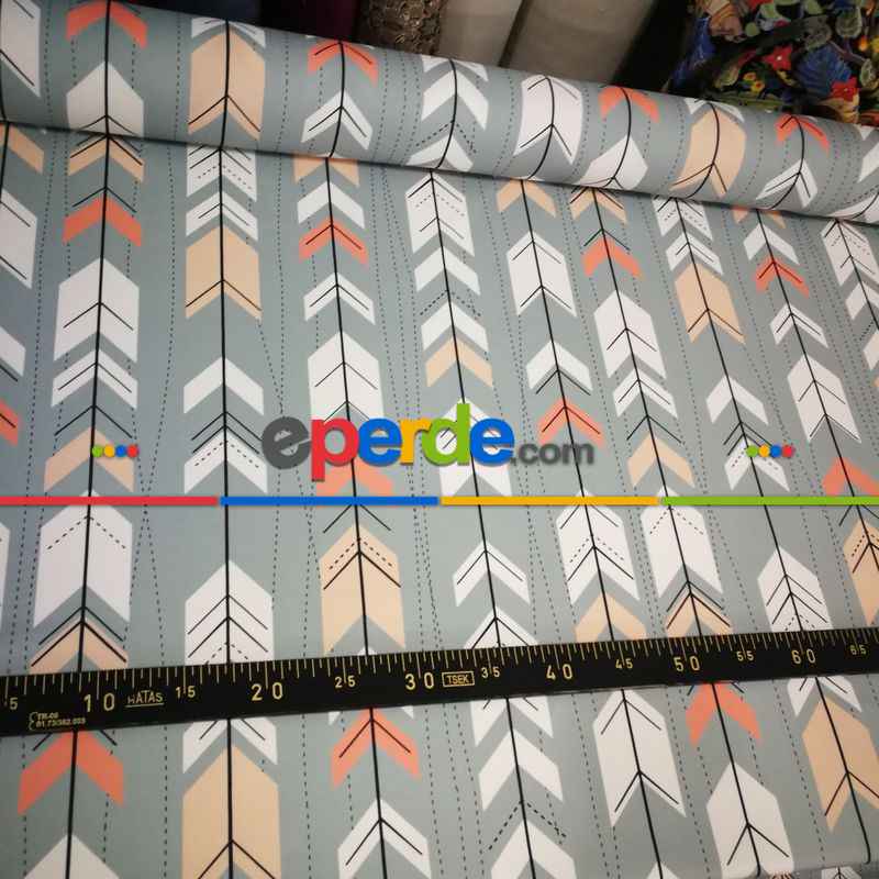 Pop Art Fon Perde K395 P - Kumaşı Kalındır Duck Bezi Değildir.- Beyaz-Bej-Pembe-Çok Renkli-Gül Pembe