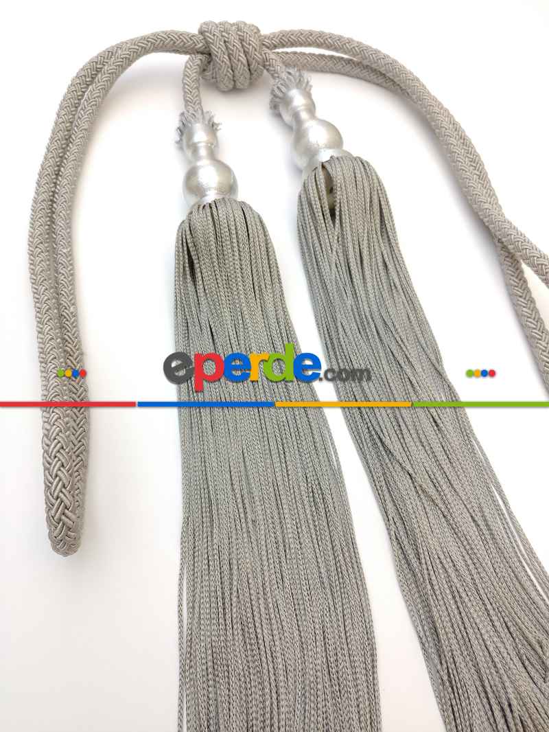 Gri Braçol Perde Bağı- Gri-füme-antrasit