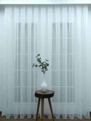 Dönergücü - Pırıltı Zemin Tül Perde Beyaz Renk 1.kalite- Beyaz - Kurşunlu Tül