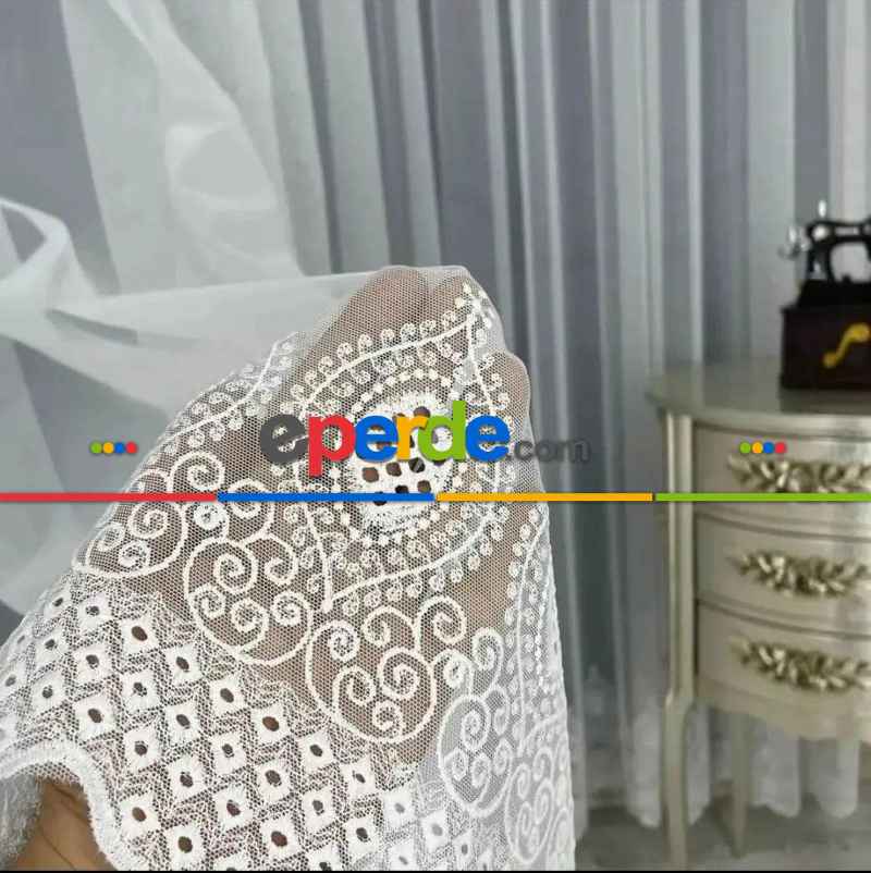 Yatak Odası Tül - Etek İşlemeli Ttm Tül