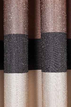 Yeni Sezon Pano Fon Perde - Vizyon - Krem - Siyah