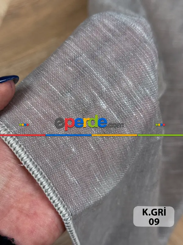 Yatak Odası - 5 Renk İpek Keten Tül Perde, Premium Seri, Kurşunlu Tül