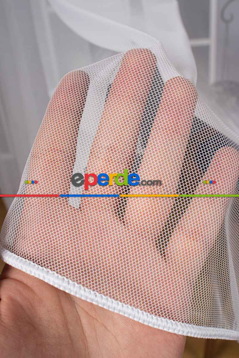 Yatak Odası - Ekru - Grek Düz Tül Perde