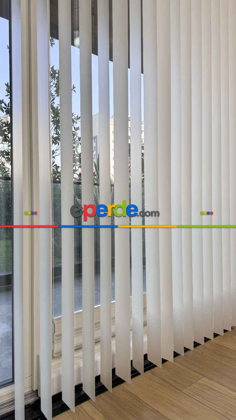 Krem Pvc Dikey Perde, Dikey Stor Perde