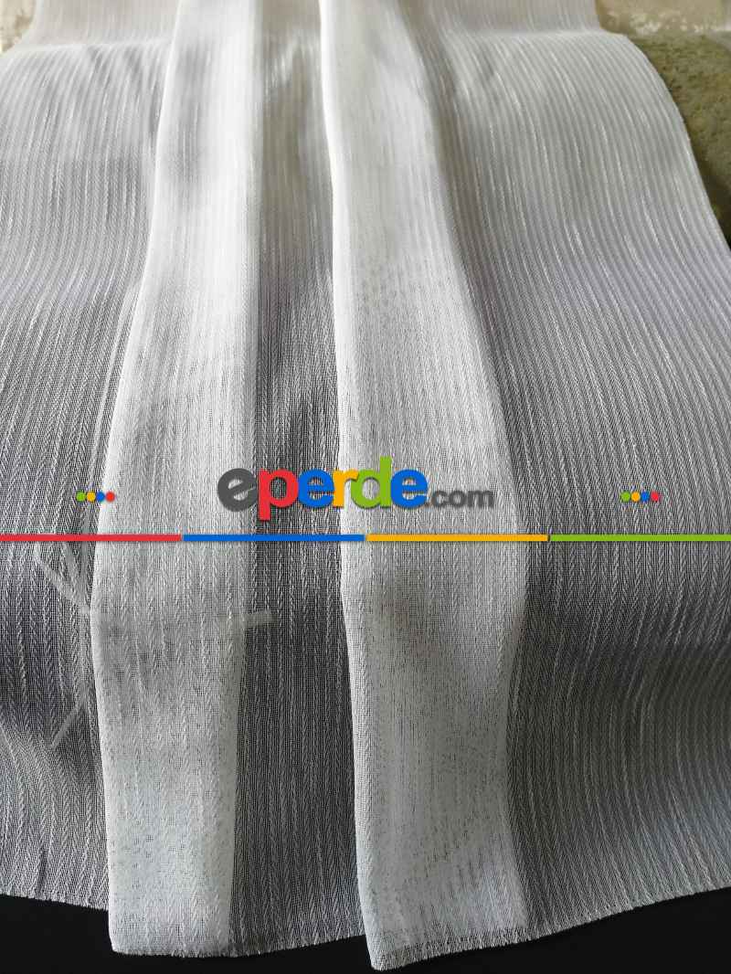 Balık Sırtı Serpme İzmir Serisi Tül - Ekru