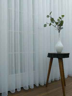 Perdeks Home Tül Perde 03 Lux Series- Ekru - Kurşunlu Tül