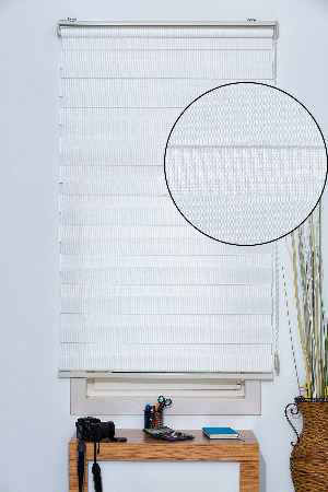 Zebra Perde Beyaz Bambu - Beyaz