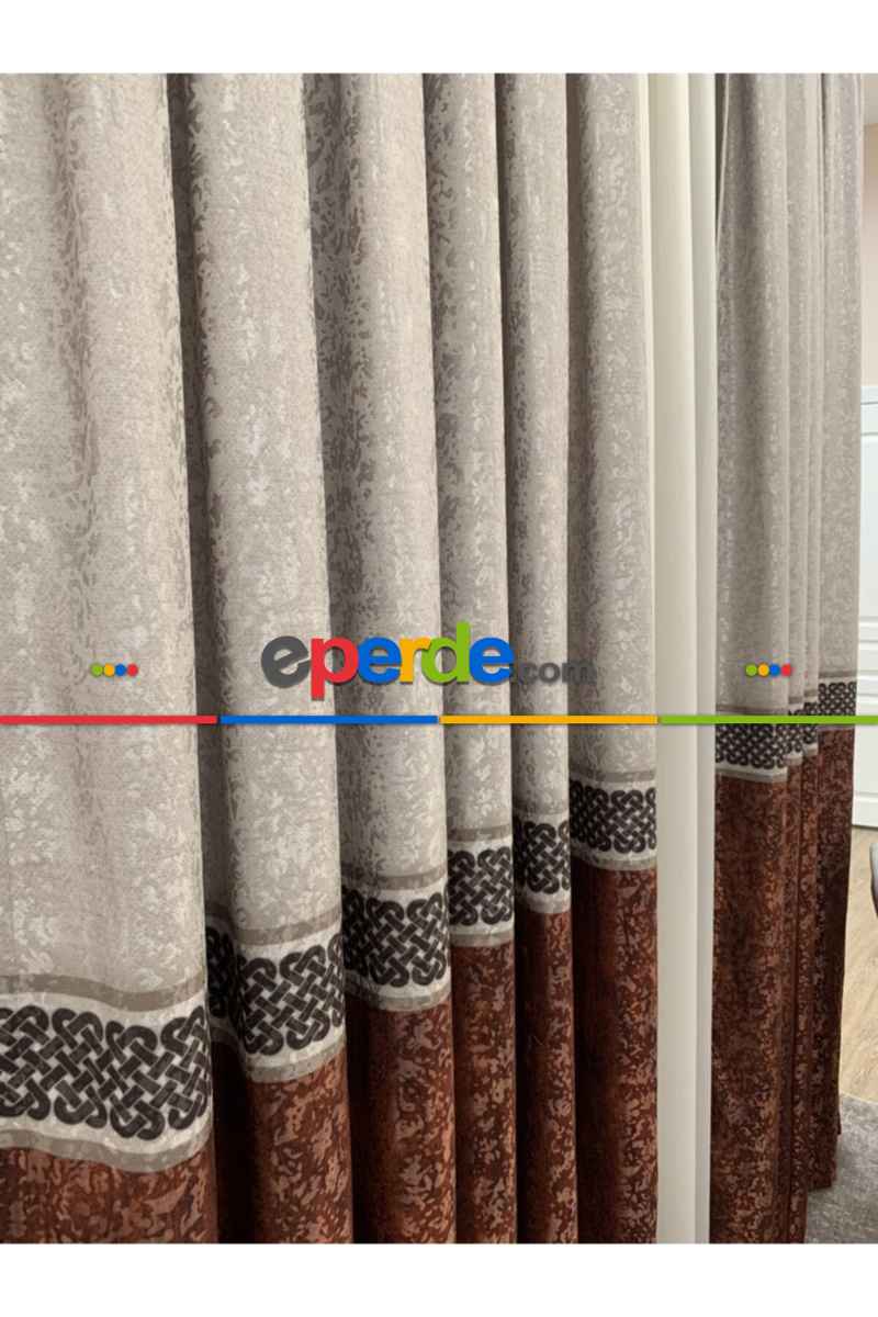 Brillant Perde Livabonarperde Yeni Tasarım Desen Renkl Fon Perde Yan Perde Kanat Perde