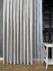 Açık Gri İthal Kadife Fon Perde, Premium Kalite Serisi Kadife Fon Perde