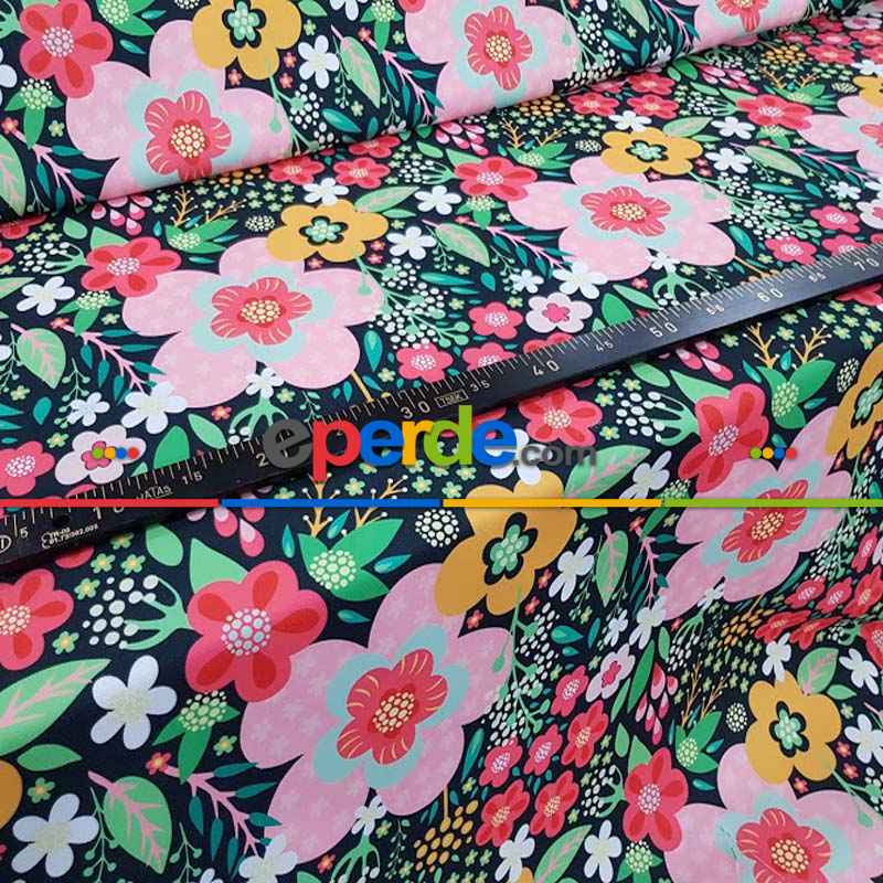 Mutfak Fon Perde- Siyah