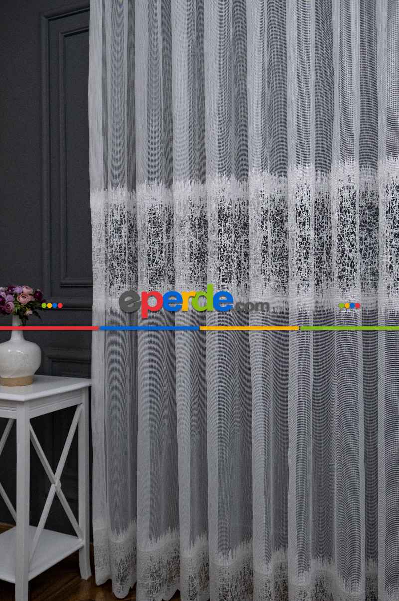 Ara Bant Buzul Desen Tül Yeni Sezon Tasarım Moda Tül