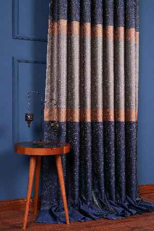 Salon - Yeni Sezon Pano Fon Perde - Lacivert- Vizyon