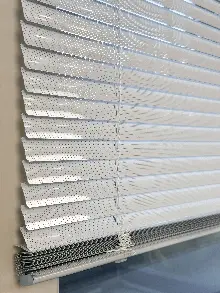 Beyaz Perfore (delikli) Alüminyum Jaluzi Perde - 25mm