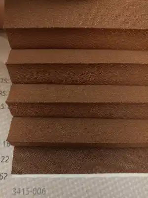 Cam Balkon Perdesi - Yapışkanlı - Plise - Kahverengi Koyu- Kahve Koyu