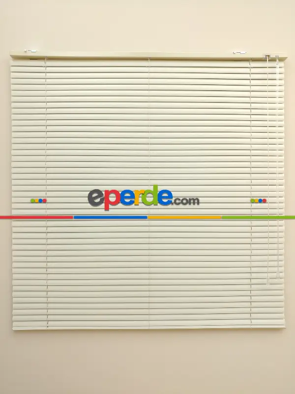 Ekru - Alüminyum Jaluzi Perde - 25mm Kalınlığında- Ekru