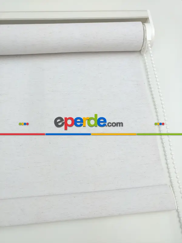 Salon Stor Perde - Keten Stor Perde - 7 Farklı Renk- Gri-Füme-Antrasit