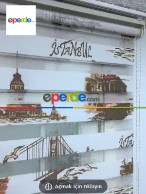 Çocuk Odası - Kahve İstanbul Zebra Perde- Kahve Açık- Çok Renkli 2