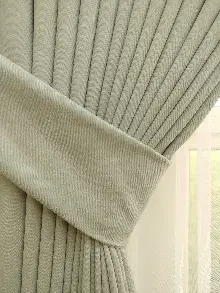 Oturma Odası - Taş Rengi Düz Sade Fon Perde (  Dökümlü Fon )- Taş Rengi