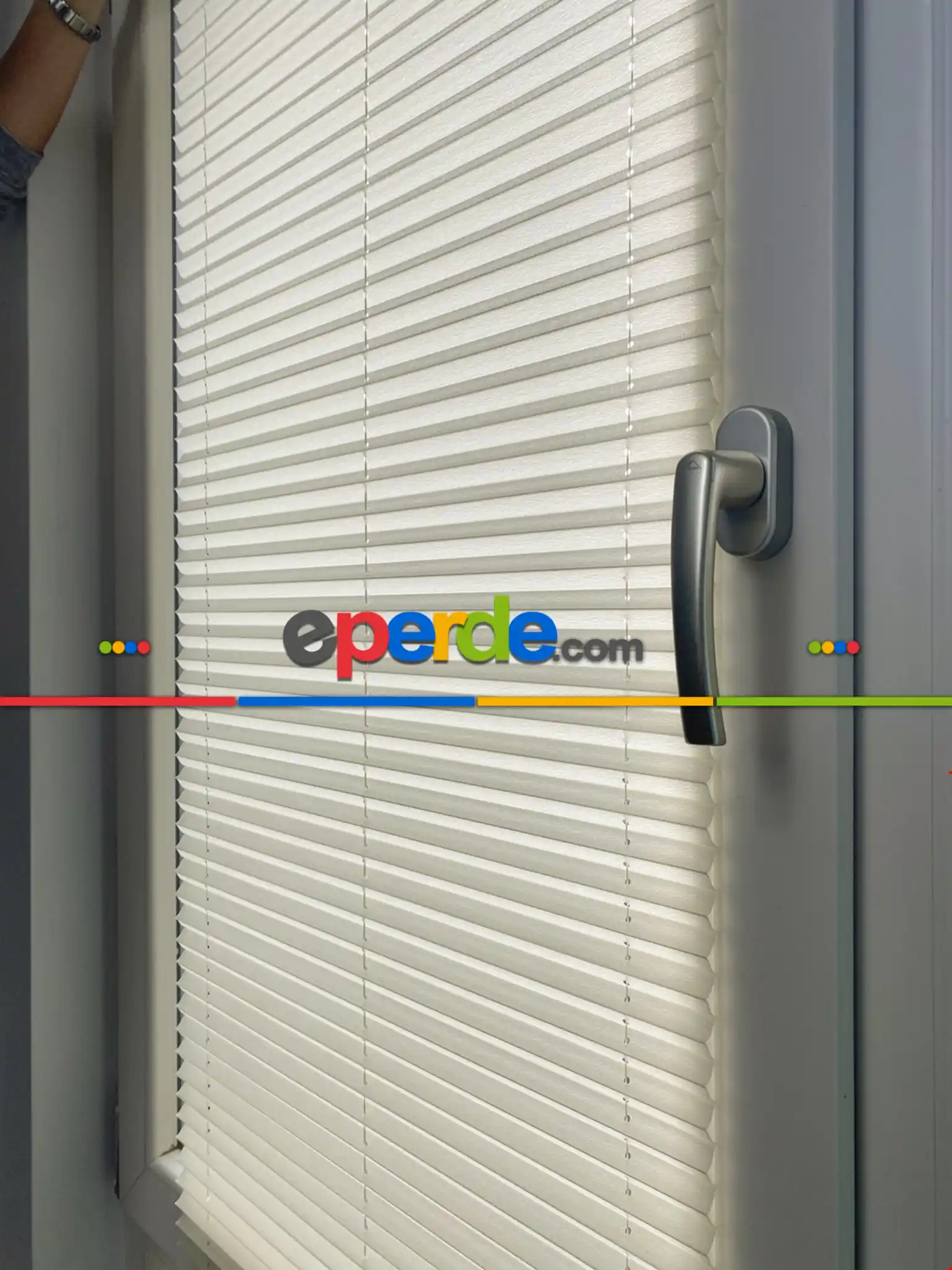 Plise Perde Krem Renk