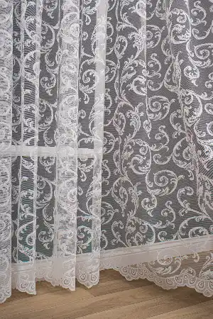 Salon Tül - Şal Desen Örme Düz Tül Perde Pa 7051