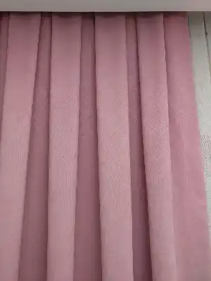Pembe Düz Fon Perde 180cm En- Pembe