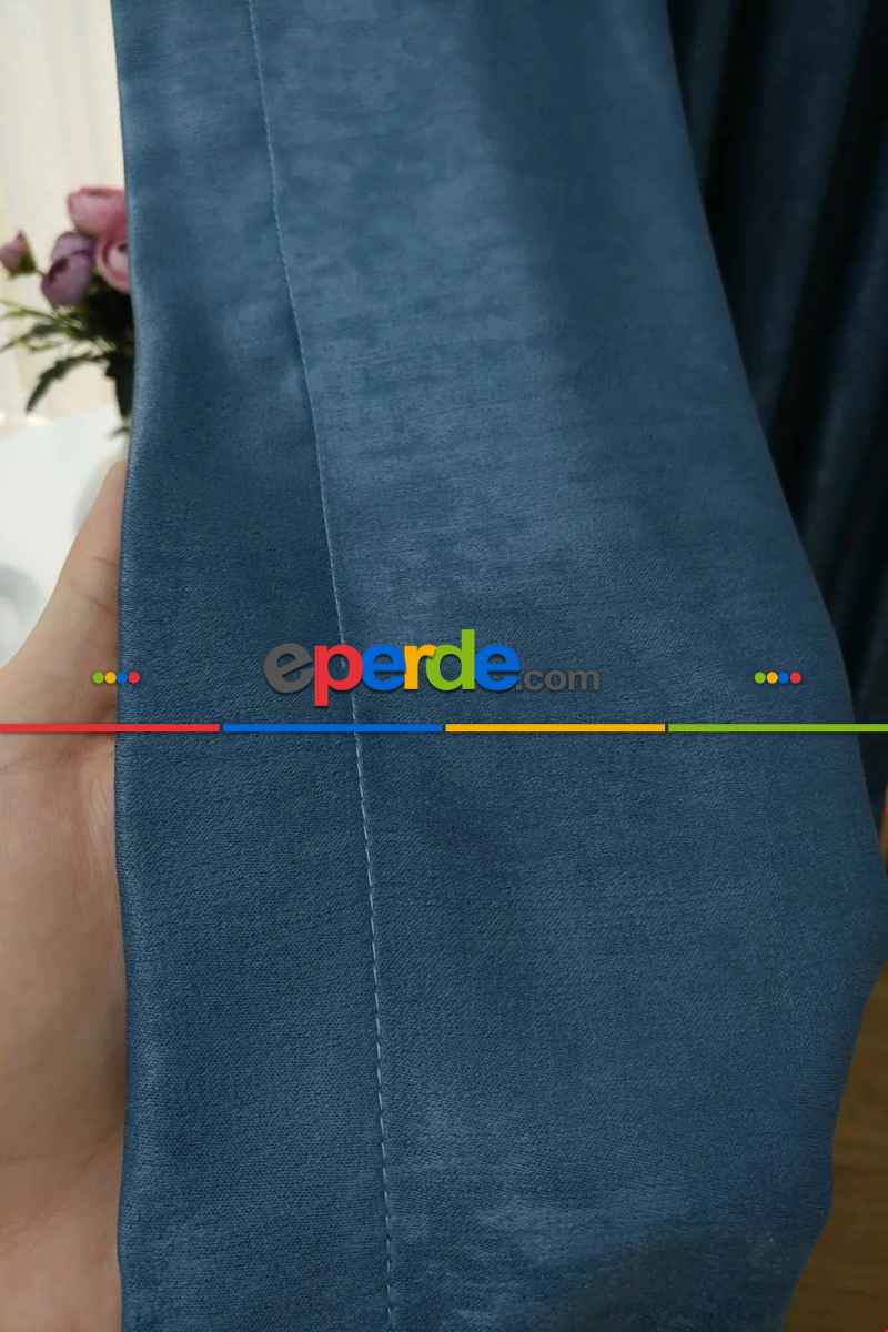 Soft Fon Perde İndigo- Lacivert