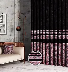 Taç Beyza Çift Renkli Pano Fon Perde 70cm X 290cm 