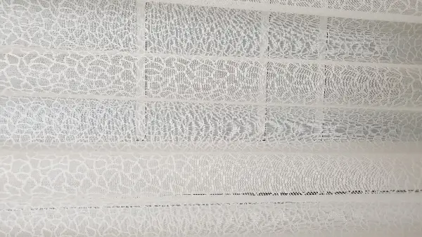 Arı Peteği Tül Perde- Beyaz