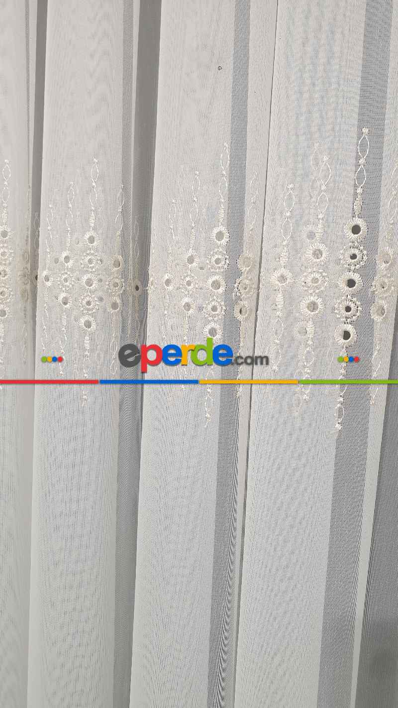 Taç Tül Perde Yeni Tasarım Guernica Tül