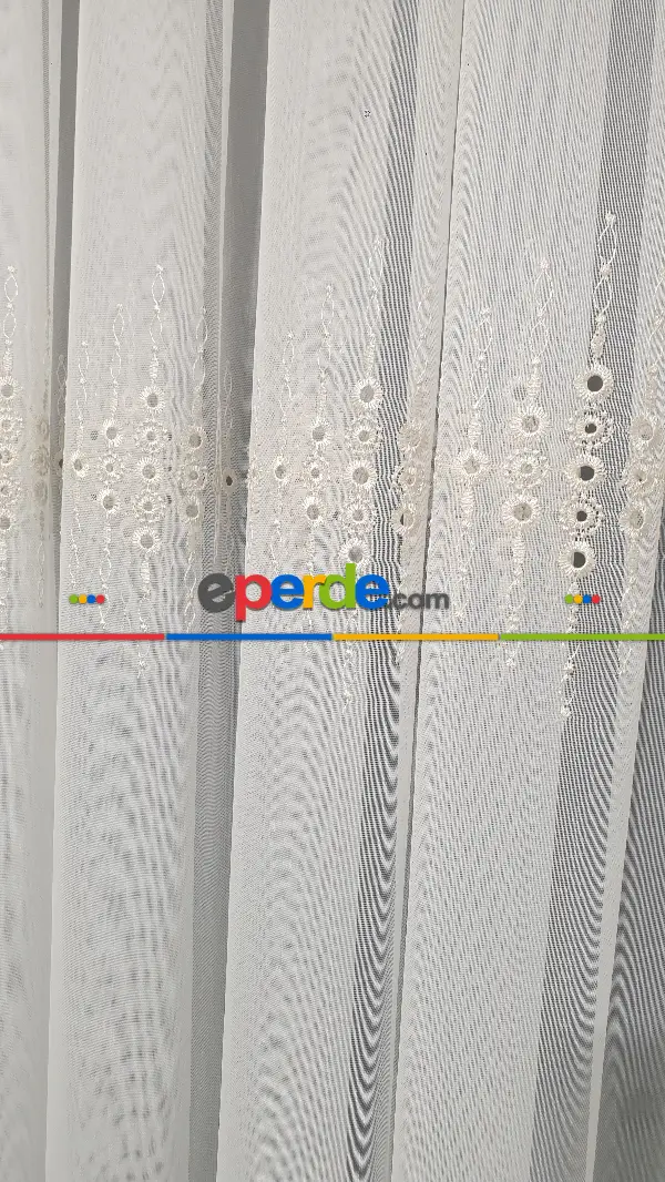 Taç Tül Perde Yeni Tasarım Guernica Tül