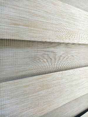 Oturma Odası - Bambu Zebra 2021 Sezonu Krem Renk A Kalite Bambu Zebra Perde- Krem