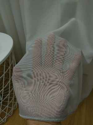 Mutfak - Açık Gri Tergal Vual Düz Tül Perde Elit Ürün