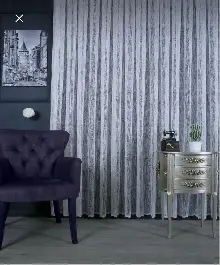 Örme Ağaç Kabuğu Desen Fransız Dantel Tül Perde