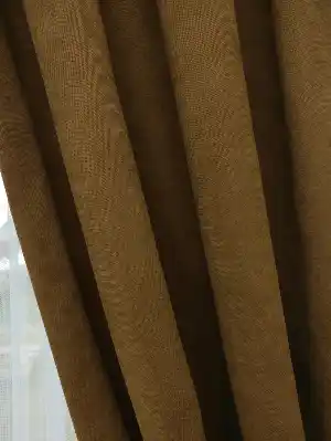 Sütlü Kahve Düz Fon Perde 180cm En- Sütlü Kahve