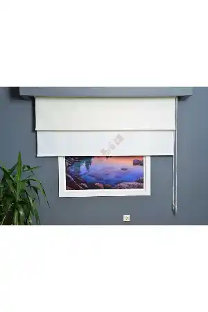 1.sınıf Mat Kumaş Ekru Stor Perde Aynı Gün Kargo