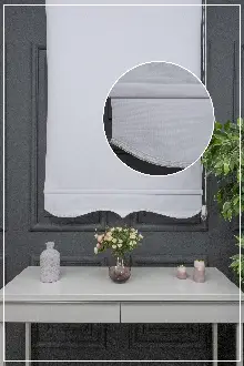 Stor Perde Düz Polyester Stor Güneşlik 1 Kalite Yıkanabilir Çiğ Beyaz