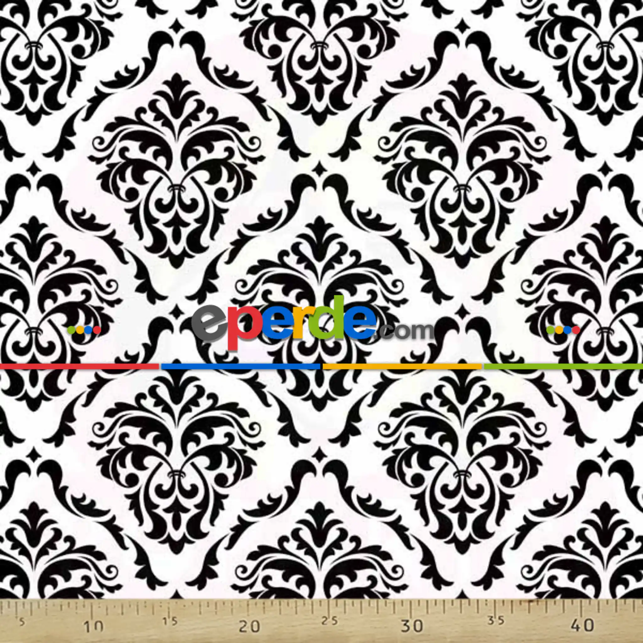 Etnik Desenli Fon Perde K415 E - Kumaşı Kalındır Duck Bezi Değildir.- Siyah-Beyaz-Antrasit