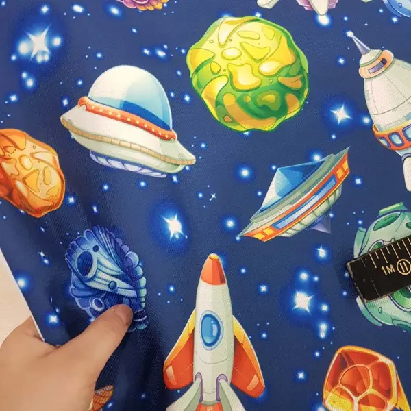 Çocuk Odası Fon Perde Evm383 _c - Kumaşı Kalındır Duck Bezi Değildir.- Lacivert-Mavi-Çok Renkli