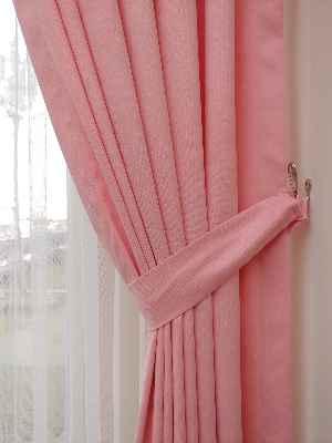 Açık Pembe Fon Perde- Pembe Açık