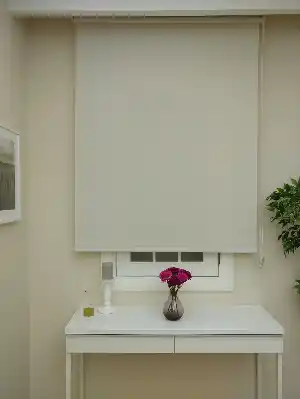 Stor Perde Sun Screen (pvc Kaplama) Kalın Dokulu- Krem Koyu