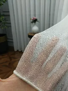 Salon Tül Perde - 2021 Sezonu - Düz Tül - Zemin Efektli Tül - Zırh Tül - Ütü İstemez- Ekru