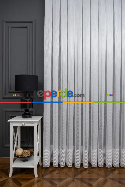 2025 Etek Örme Bantlı Sugar Tül Perde 2165