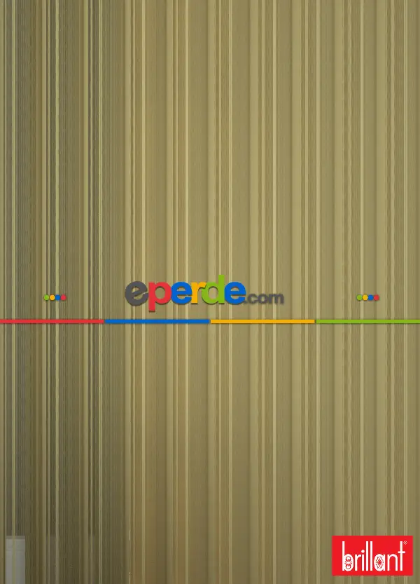 Brillant Akıllı Tül Perde Hardal Renkli Tül Dikey Zebra Perde Düz 1. Kalite