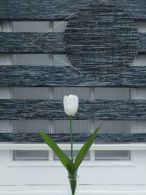 Salon Zebra Perde -Indirimli !!! Füme Gri Bambu Zebra Perde Ozel Fiyat- Gri-Füme-Antrasit