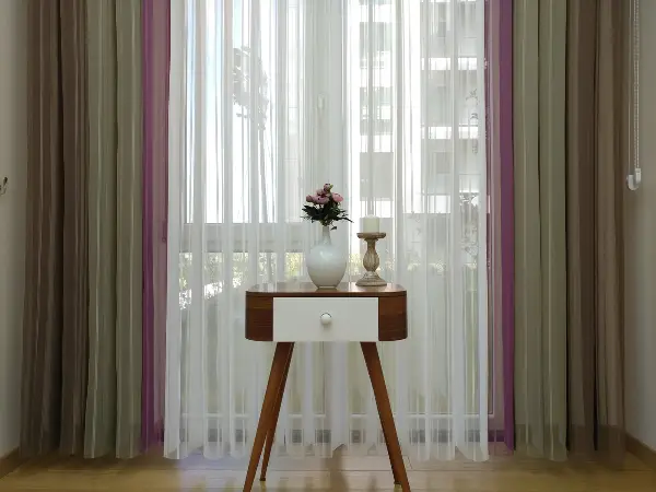 Salon - 1. Kalite Çizgili Tül Dikey Zebra Perde - Ft11 Sütlü Kahve- Ft09 Elegance- Ft21 Gül Kurusu- Ft02 Ekru- Gül Kurusu