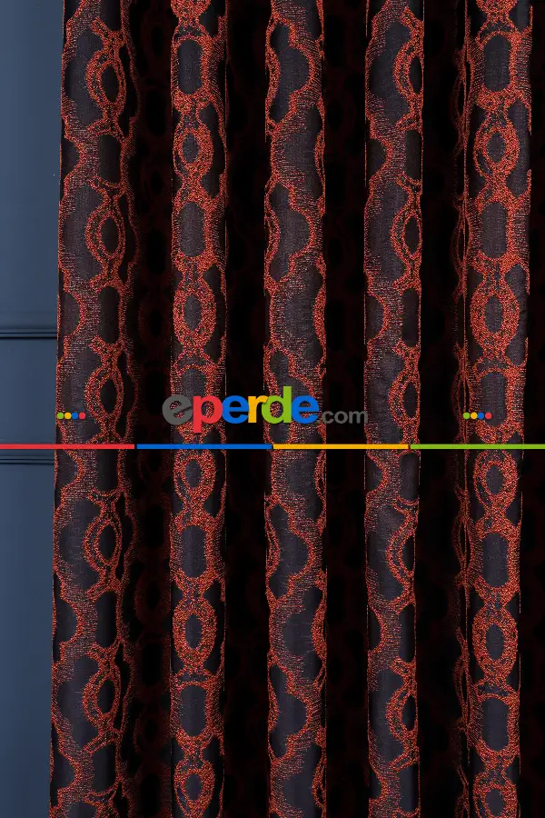 Yatak Odası Fon Perde - S Pile Dökümlü Jakar Dokuma Fon Perde